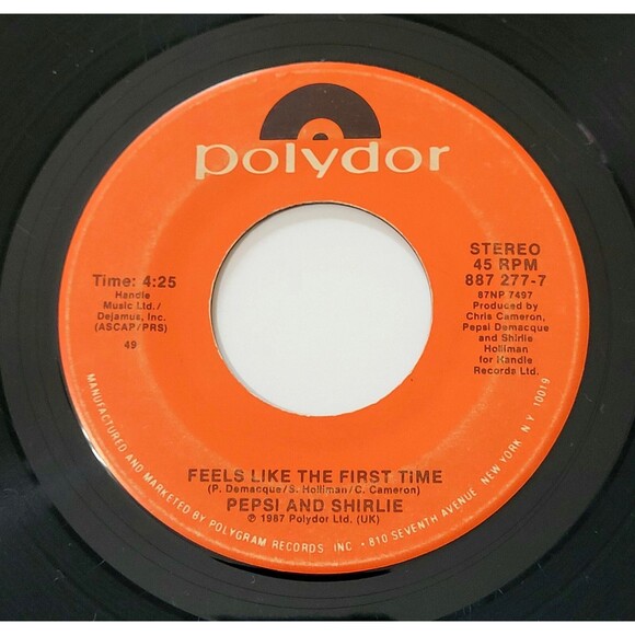 Pepsi & Shirlie All Right Now / Feels Like The First Time 45 RPM PS Polydor VG - Picture 4 of 4